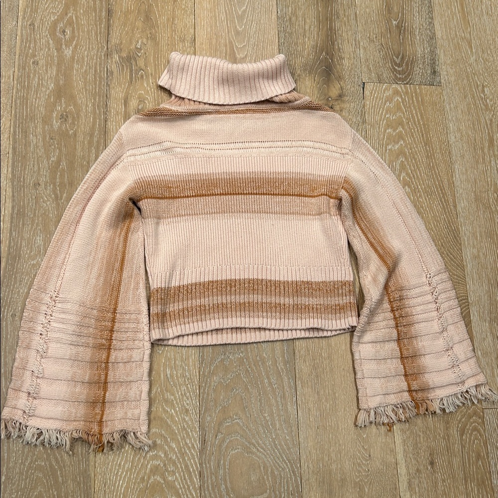 Free People Close to Me Peachy Pink Boho Sweater - Picture 8 of 10